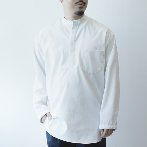 whitex bandcolor pullover shirt
