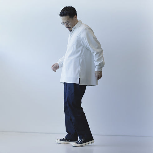 whitex side slit shirt