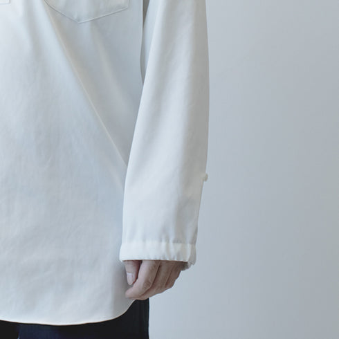 whitex bandcolor pullover shirt