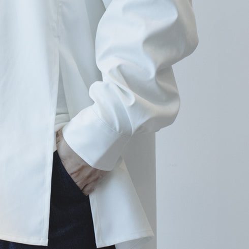 whitex side slit shirt