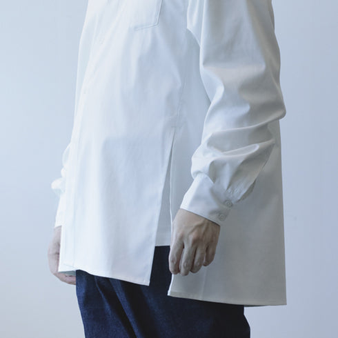 whitex side slit shirt